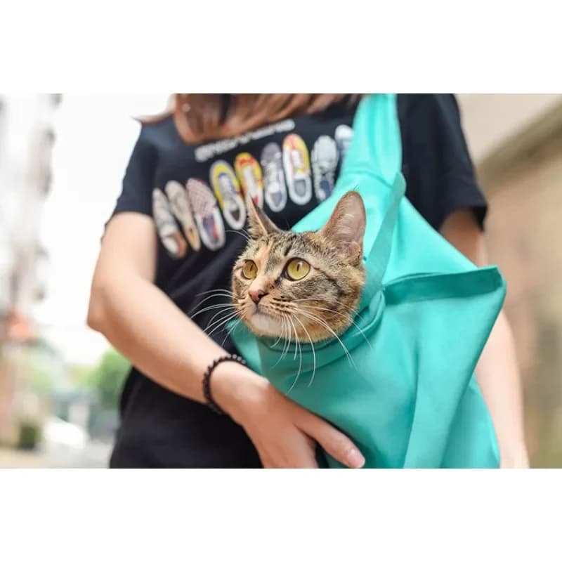 Borsa a tracolla da viaggio traspirante per gatti da compagnia per cuccioli, gatti, borsa a tracolla per animali domestici a mani libere
