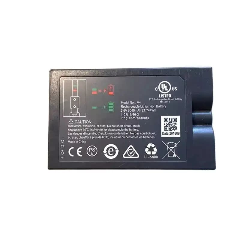 Campanello Video con Telecamera RVD3 Plus V4, Batteria al Litio Ricaricabile 3.6V 6040mAh
