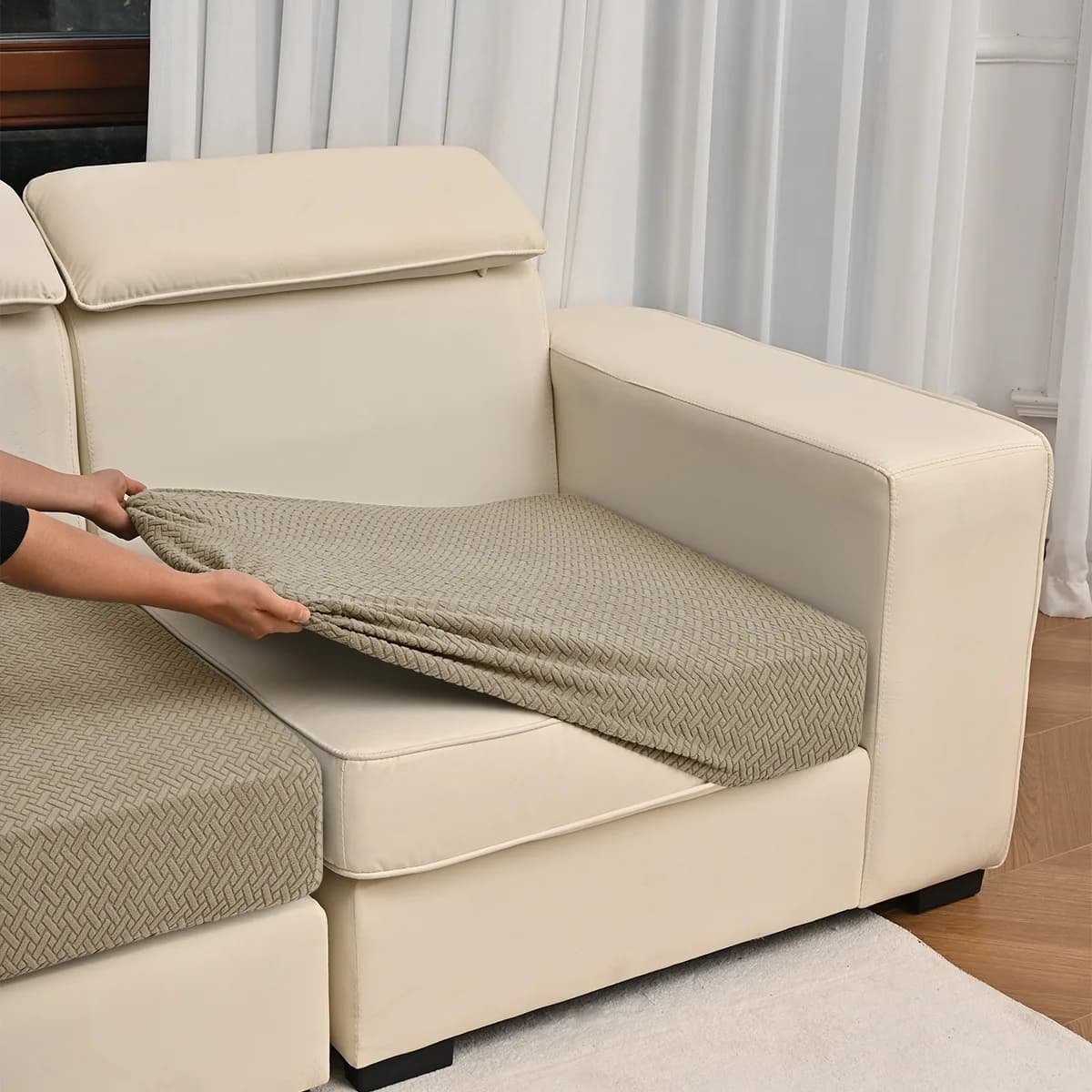 1/2/3pcs Sofa Seat Cushion Cover Furniture Protector for Pets Stretch Washable Removable Slipcover sofa cover sofa slipcovers