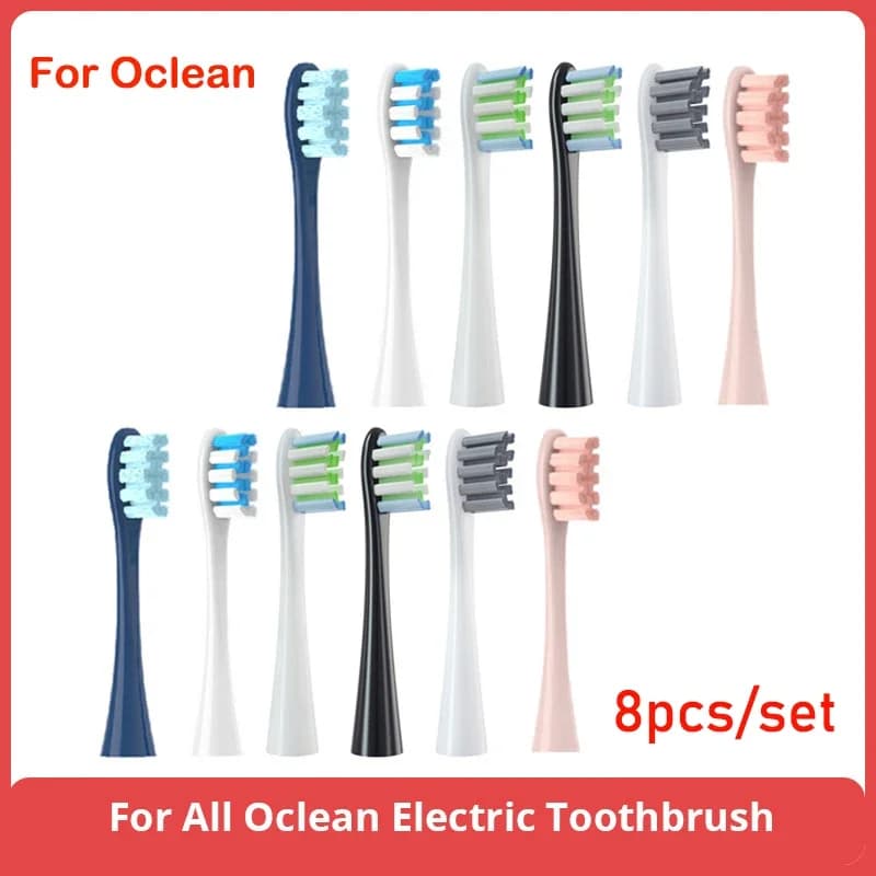 Replacement heads for Oclean Flow/X/ X PRO/ Z1/ F1/ One/ Air 2 /SE Soft heads DuPont Sonic toothbrush