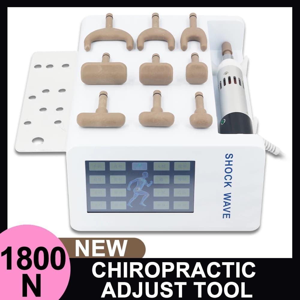 Nuova Pistola Elettrica Portatile per Correzione Spinale 1800N, Strumento di Regolazione Chiropratica, Massaggiatore Terapeutico per Correzione della Colonna Vertebrale