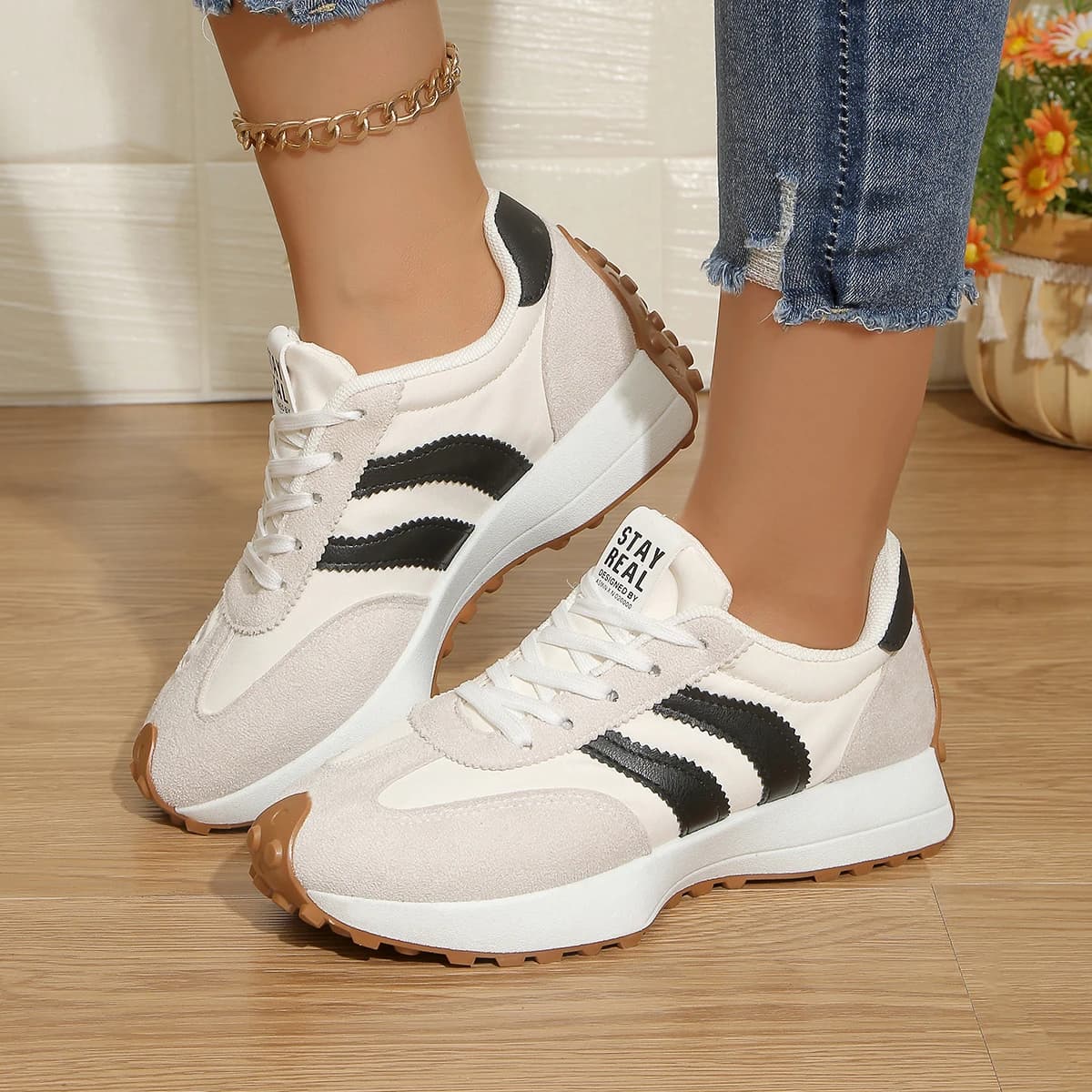Sneakers da Donna Primaverili Nuove Casual Comode Slip-on Morbide di Tendenza Leggere per Sport all'Aperto