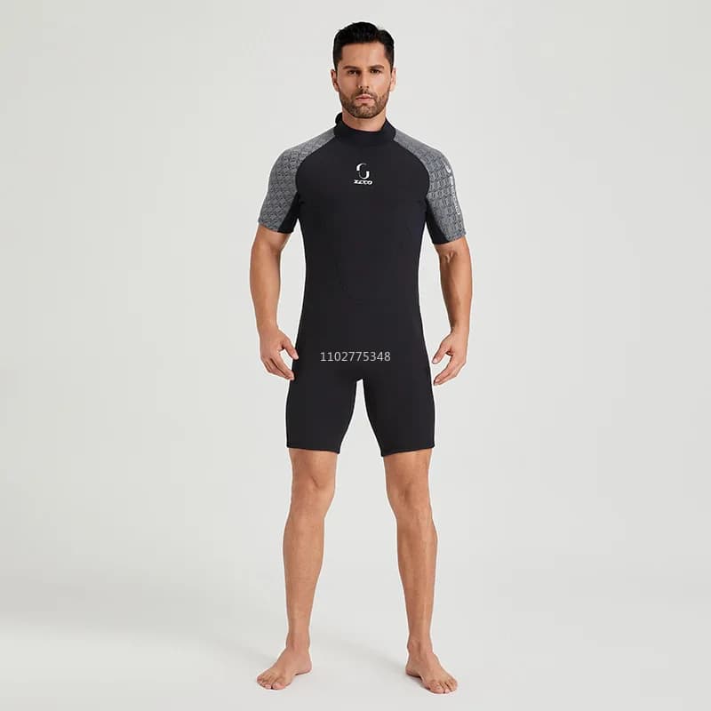 Men's Mute Woman 3mm Neoprene Swimwear Short sleeve Diving Surf One-Piece Scuba Diving Snorkeling Muta Kitesurf