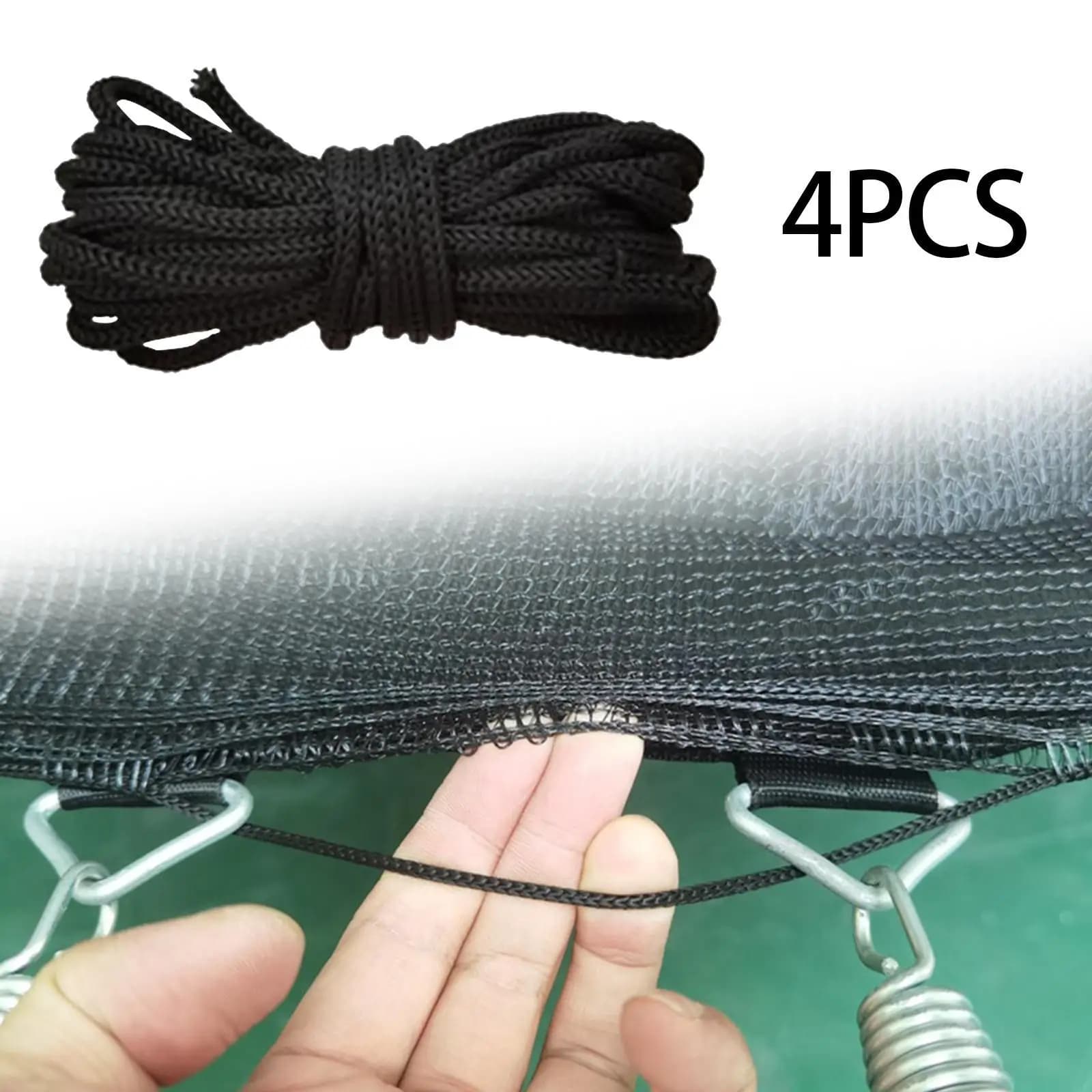 Corda per rete da trampolino, connettore resistente all'usura, cordoncini robusti per protezione del letto da salto all'aperto