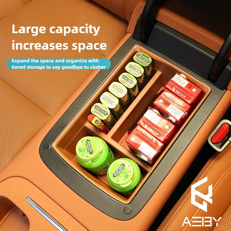 AEBY Per LEAPMOTOR B01/B10/C10 2024 2025 2026 Console Centrale Bracciolo Scatola di Immagazzinaggio Organizer Vassoio Accessori Per Interni Auto
