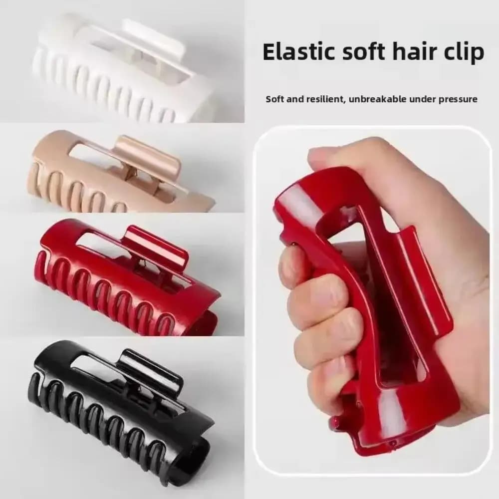 Safe Soft Silicone Shark Clip Anti Collision Head Protection Anti Fall Hair Claw Clip Hair Accessories for Women