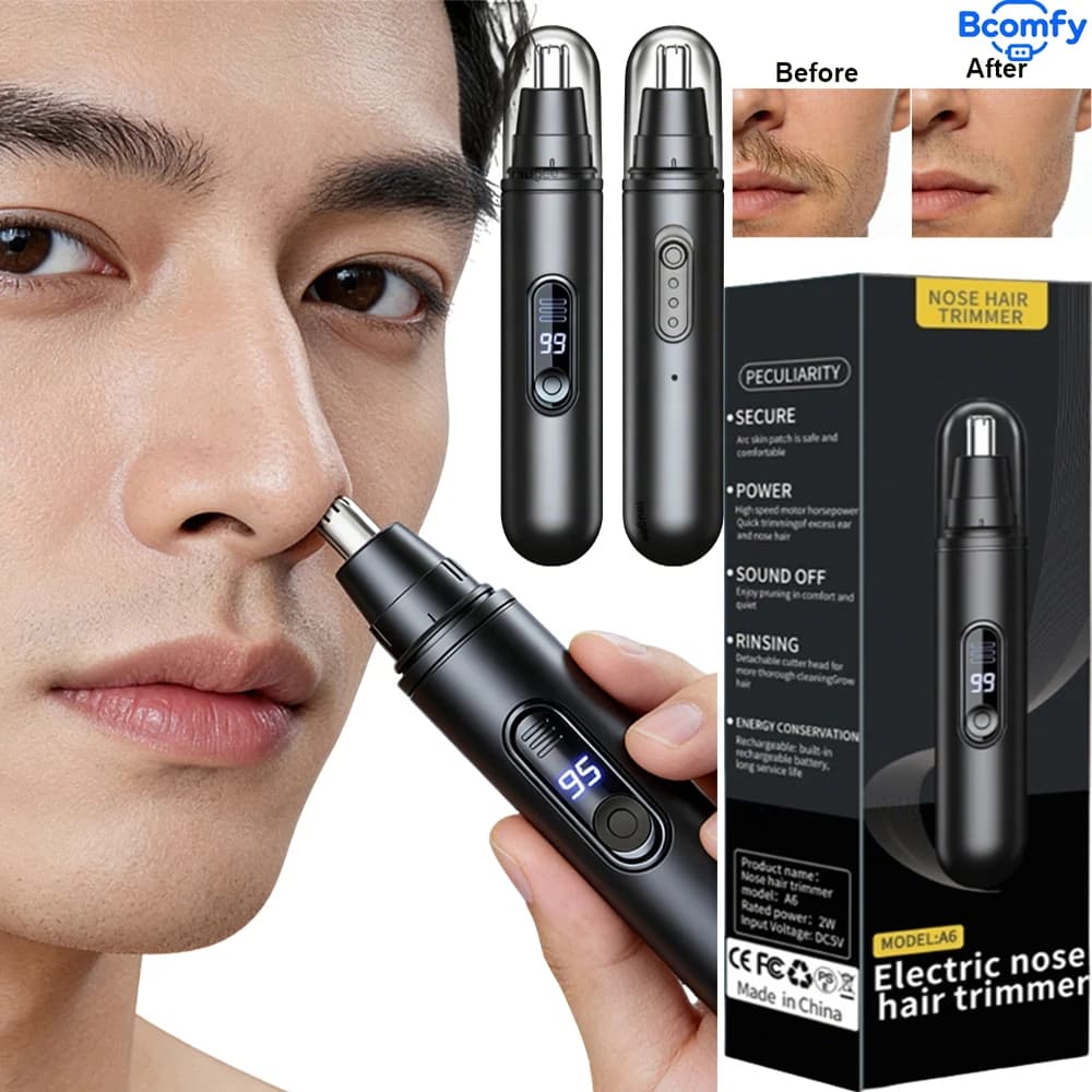 Mini Nose Electric Haircut for Men Ear Razor and Wireless Eyebrow Pocket Trimmer For Wet Beard / Dry