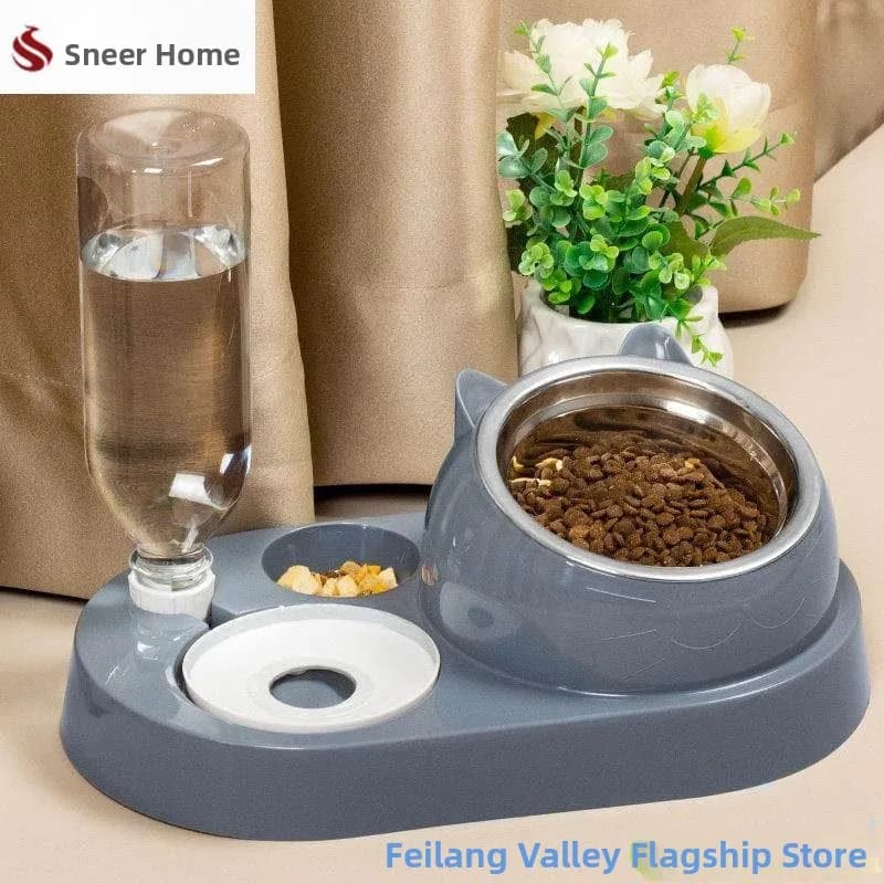 Ciotola automatica in ceramica per animali domestici, doppia ciotola per cani e gatti, ciotola per acqua per cani Teddy, ciotola per cibo, ciotola per acqua per animali domestici
