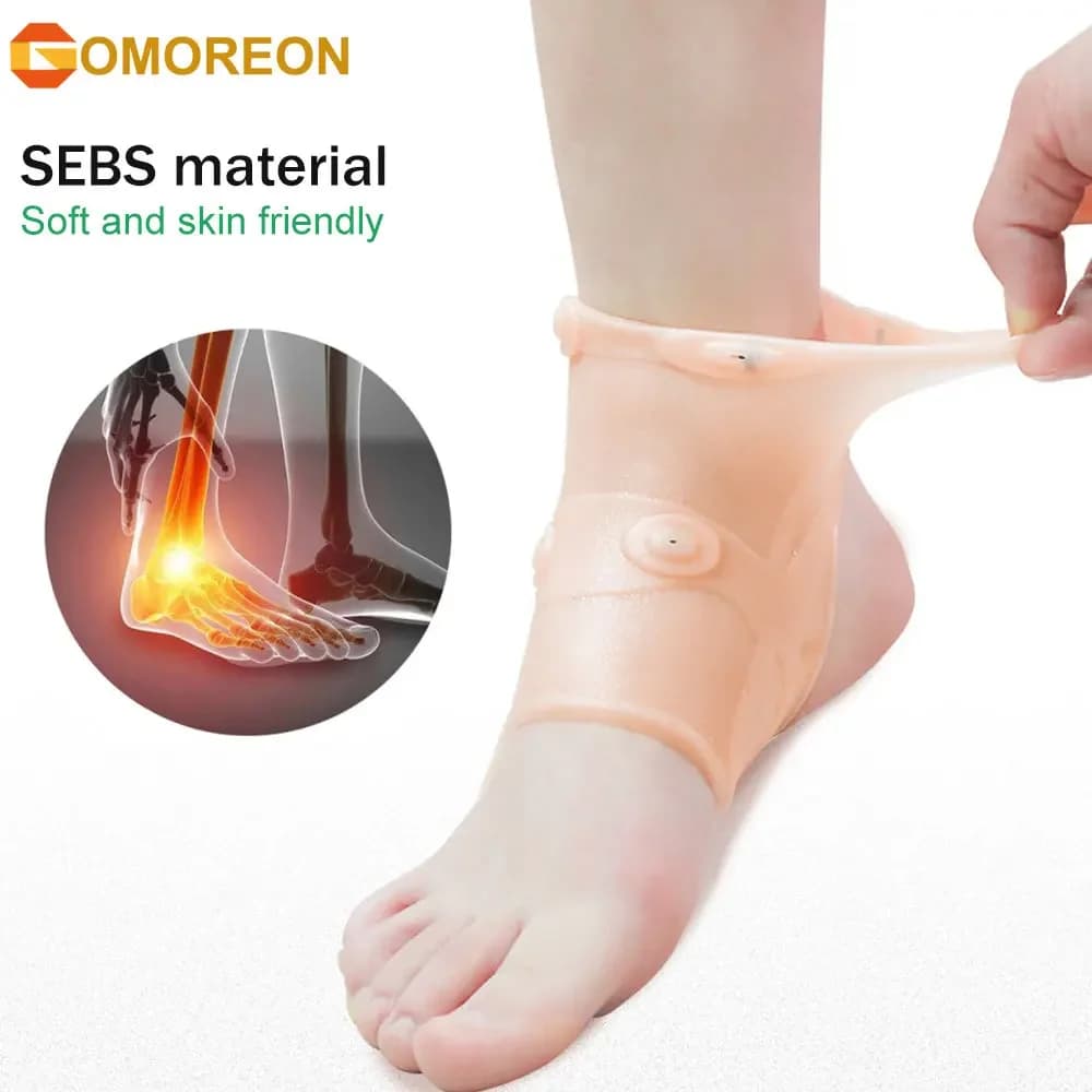 GOMOREON 1 pz nuova terapia magnetica tutore per caviglia fascia di supporto palestra sportiva protegge protezione morbida e traspirante per caviglia del piede