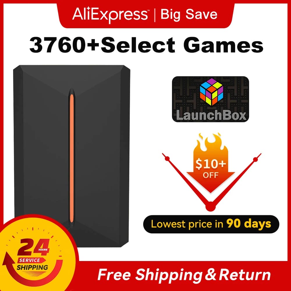 3760+ Giochi 3D/AAA per PS4/PS3/PS2/Switch/WII/WIIU/N64/DC Etc Disco rigido da gioco esterno portatile da 500 GB Launchbox per PC Windows