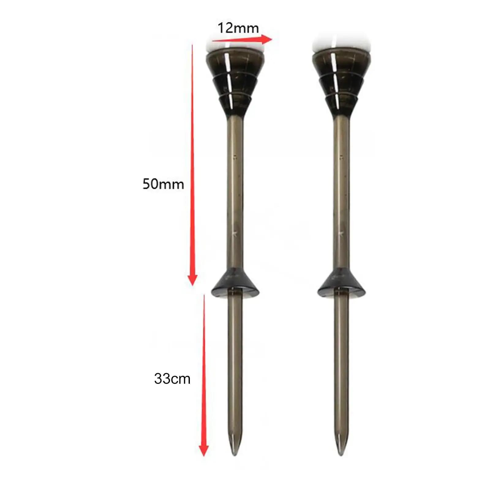 30x Golf Tees Equipment 83mm Golf Down Tees Ball Nail Holder
