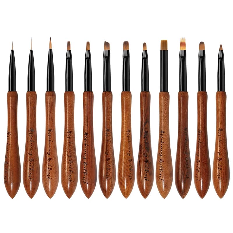 1pcs Nails Art Brushes for Manicure UV Gel Brush Extensions Acrylic Manicure Painting Drawing Gradient Halo Dye Painting Tools
