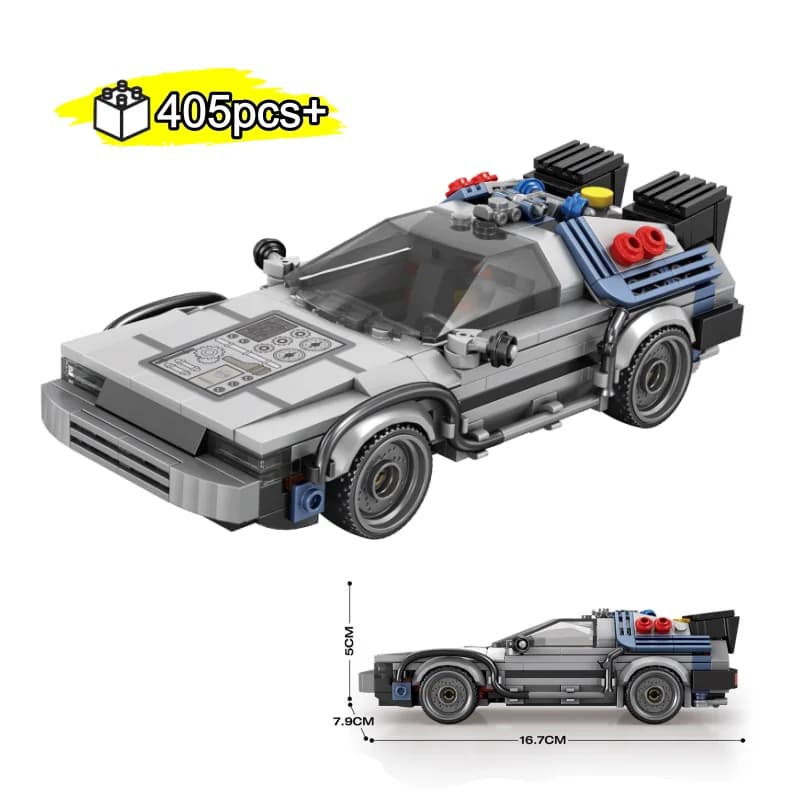 Blocchi di Costruzione STEM 1:24, Modello di Auto Sportiva Futuristica, Mattoncini per Ornamenti da Scrivania, Giocattoli Educativi DIY per Bambini, Regali per le Feste