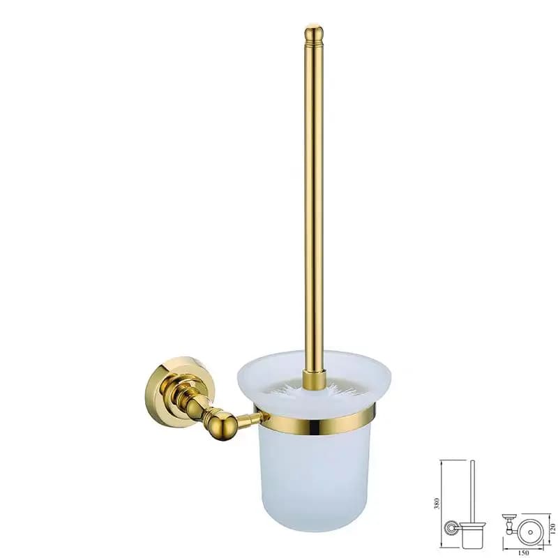 Rame massiccio premium Finitura oro Porta carta igienica Porta asciugamani Gancio appendiabiti Portabicchieri portasapone portasciugamani Scopino