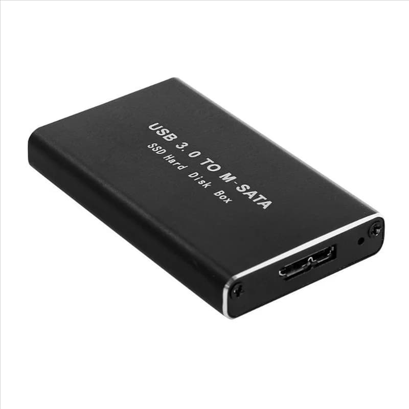 CHCH Custodia da MSATA a USB 3.0 SSD Custodia per disco rigido esterno Adattatore per custodia per SSD MSATA 30X50mm 30X30mm