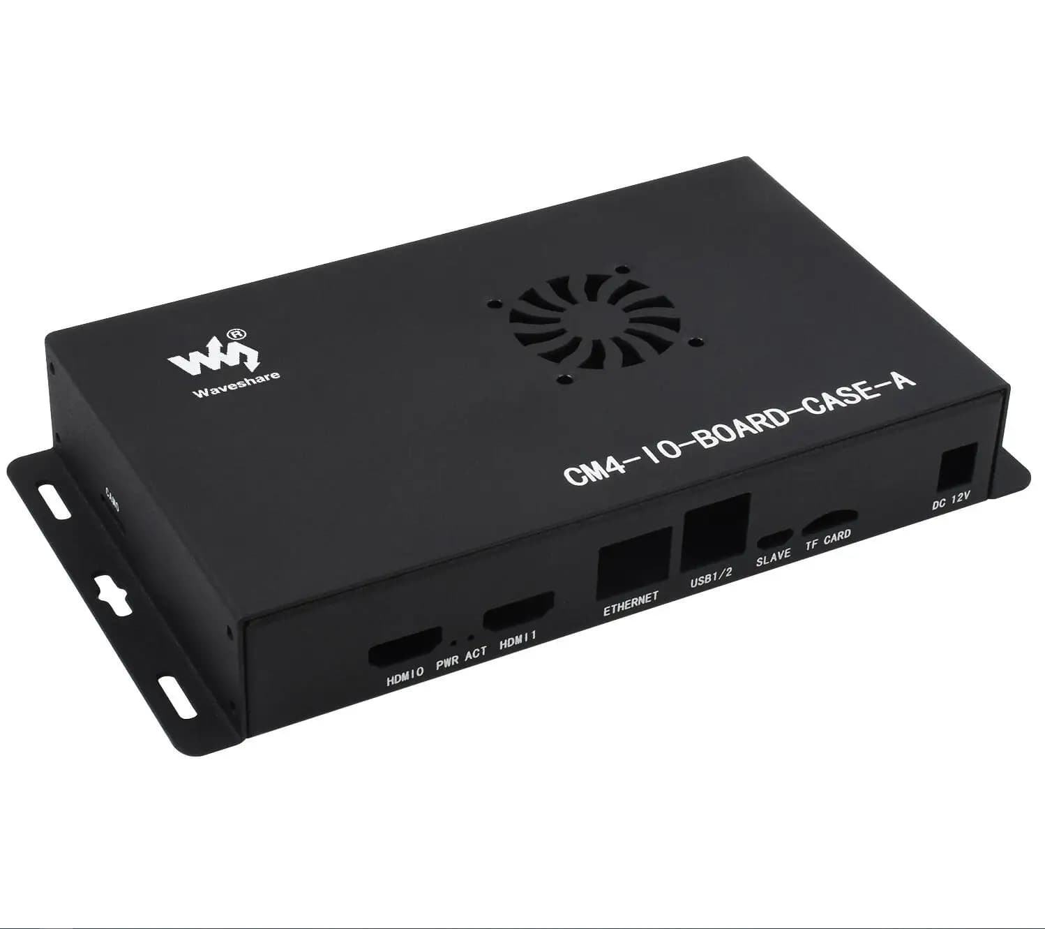 Scatola metallica Waveshare per scheda IO del modulo di elaborazione Raspberry Pi 4 con ventola di raffreddamento