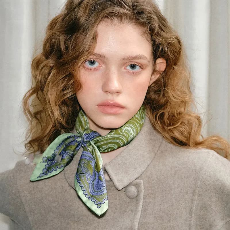 Retro Square Scarf Silk Scarf Women's Spring and Summer Fashion New Bundle with Decorative Silk Wholesale