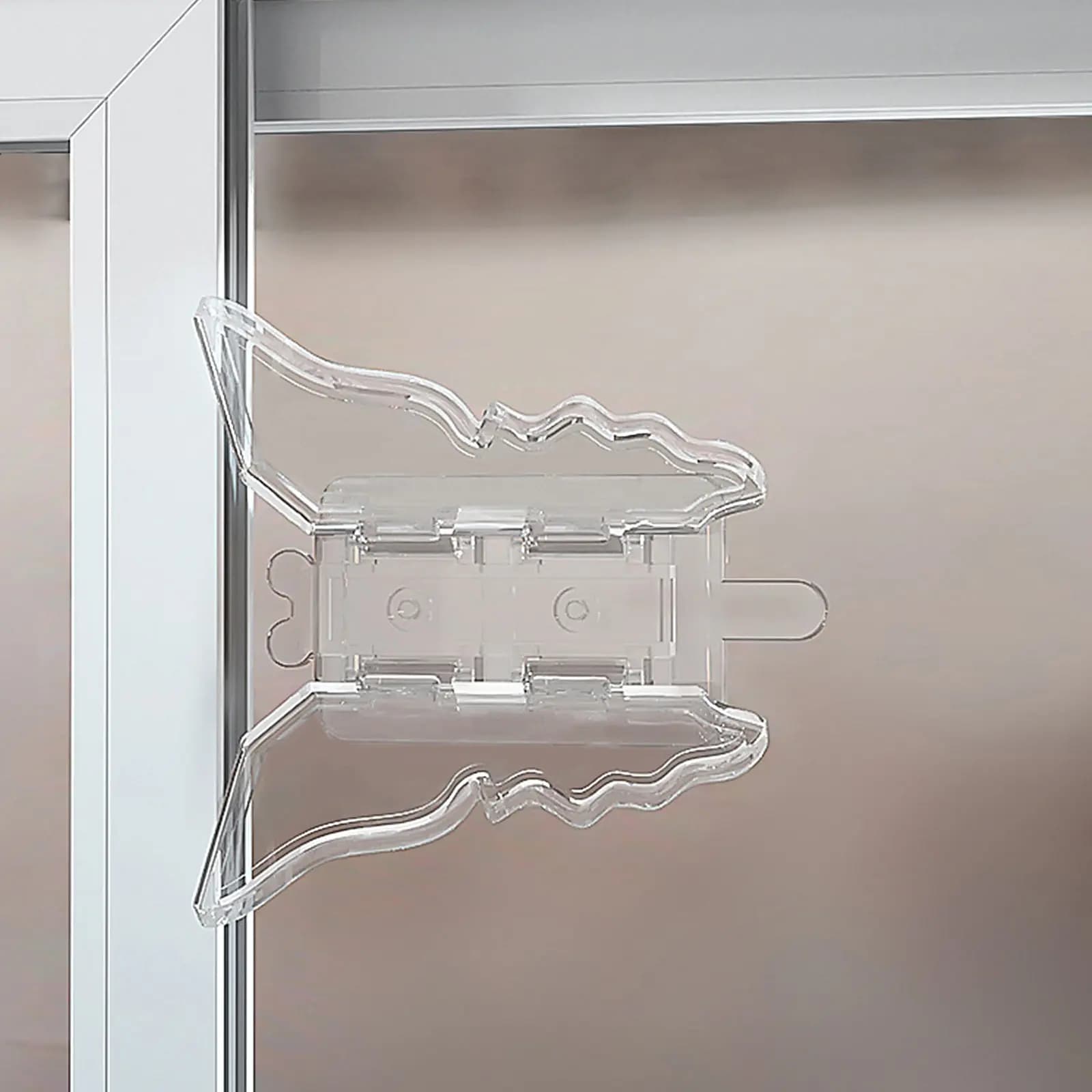 10Pcs Window Child Safety Locks Transparent Sliding Door Lock Childproof Security Lock Kid Safety Stopper No Drill Easy Install