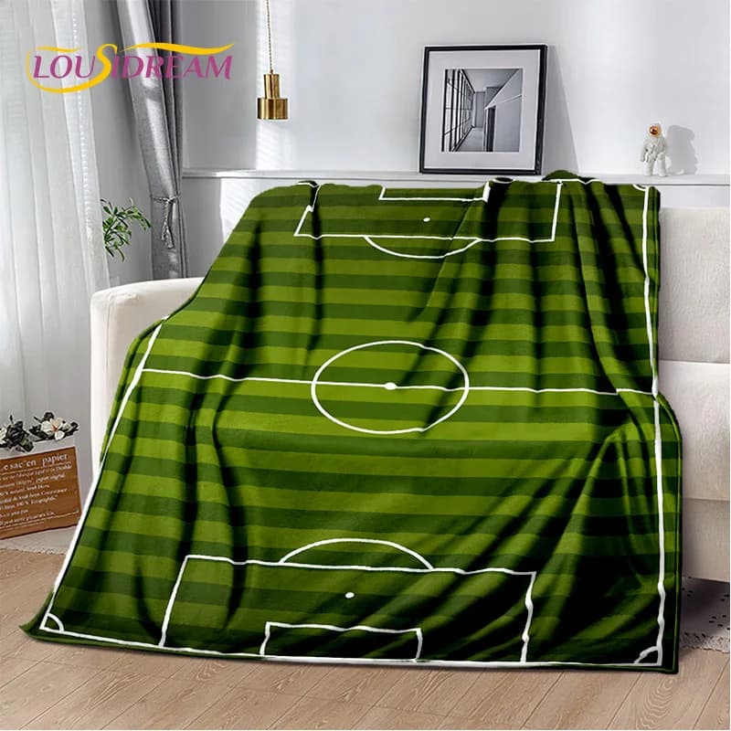 29 Stile Campo da calcio Calcio Sport Coperta morbida per cartoni animati, Coperta morbida per la casa Camera da letto Letto Divano Copertura da viaggio Regalo per bambini