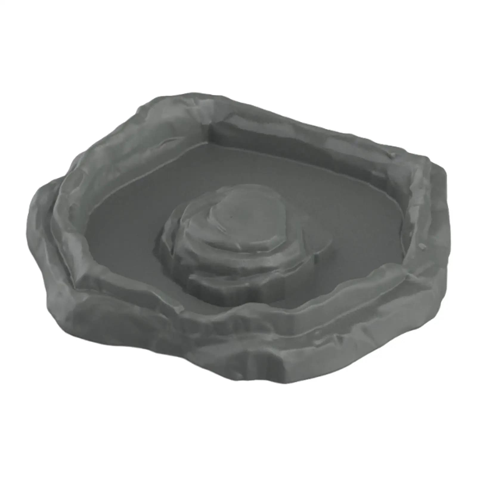 Ciotola per Acqua e Cibo per Tartarughe, Decorativa per Terrario, Vasca per Bagno di Rettili, Accessori per Draghi Barbuti