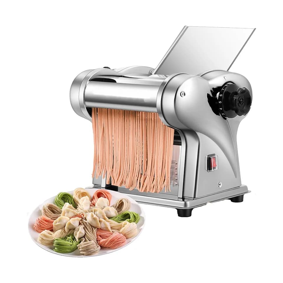 FKM140-1L Macchina per la produzione di pasta elettrica 2 IN1 Pasta per pasta Spaghetti Roller Pressa per noodle Acciaio inossidabile 135W