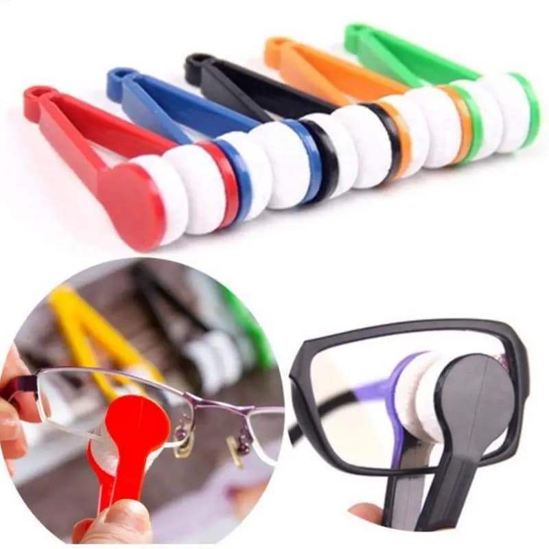 Set of 10 Multifunctional Eye Cleaning Tools, Double Face Portable Brush, Double Sided Lens Cleaner for Home and Travel
