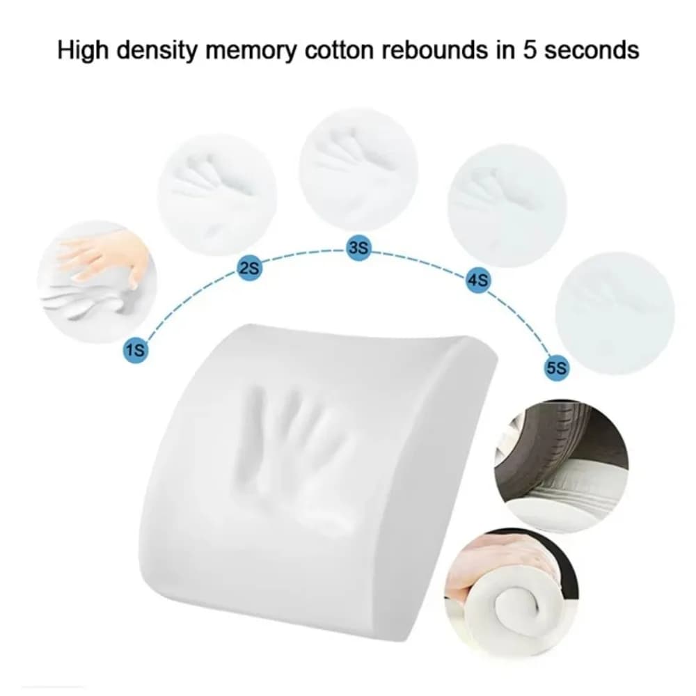 Nuovo cuscino di supporto lombare in memory foam Morbido cuscino multiuso in memory foam Cuscino da viaggio Sedia da ufficio