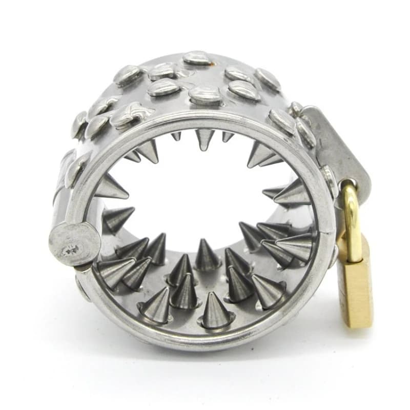 Anello scrotale con peso, pendente a spina, dispositivo di contenimento, allenamento per lo stretching, in acciaio inossidabile, per allenamento SM, per uomo e donna