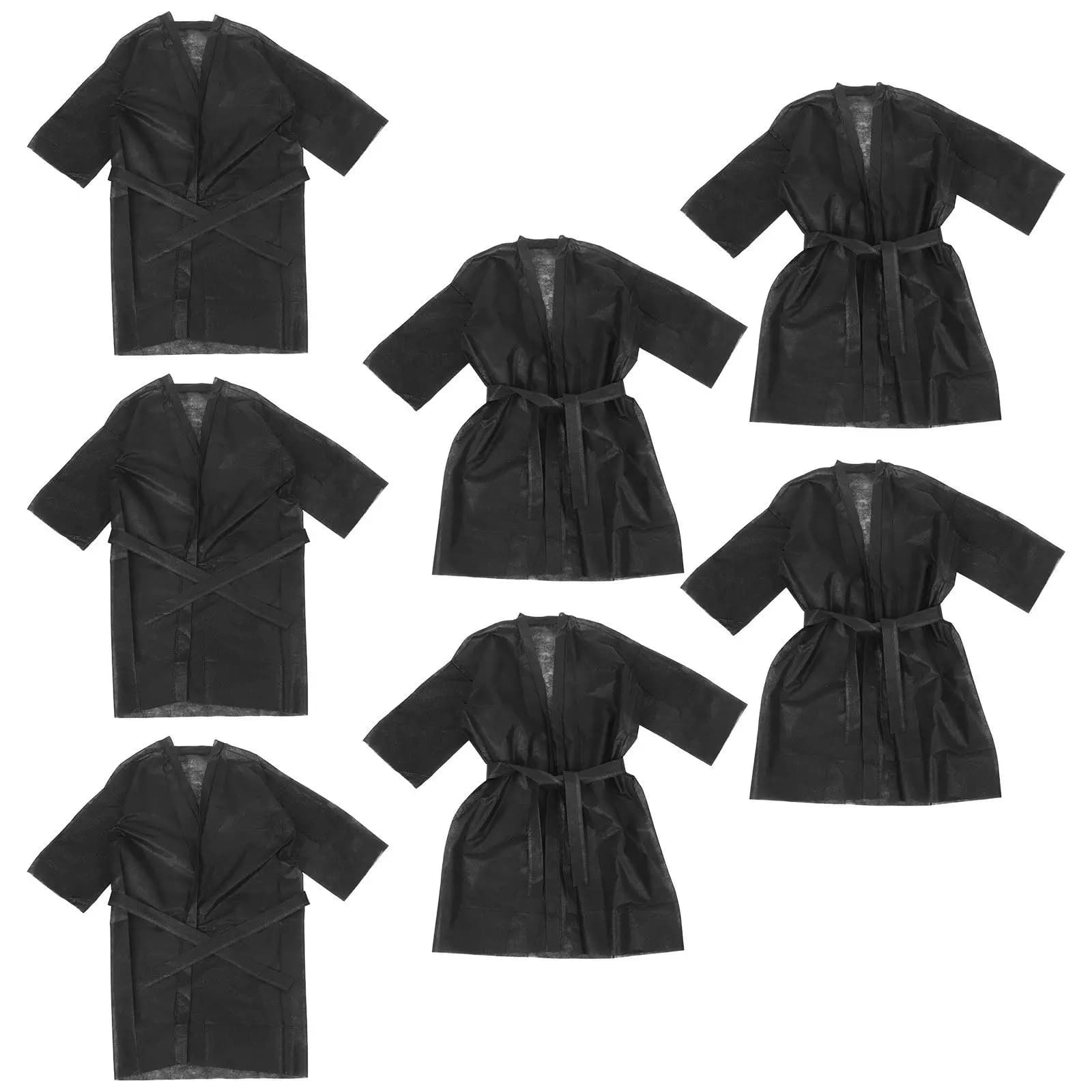10 Pieces Soft and Breathable Disposable Bathroom Aprons, U.S. Bathrobe Spa and Customer Drop, Beauty Salons Supplies