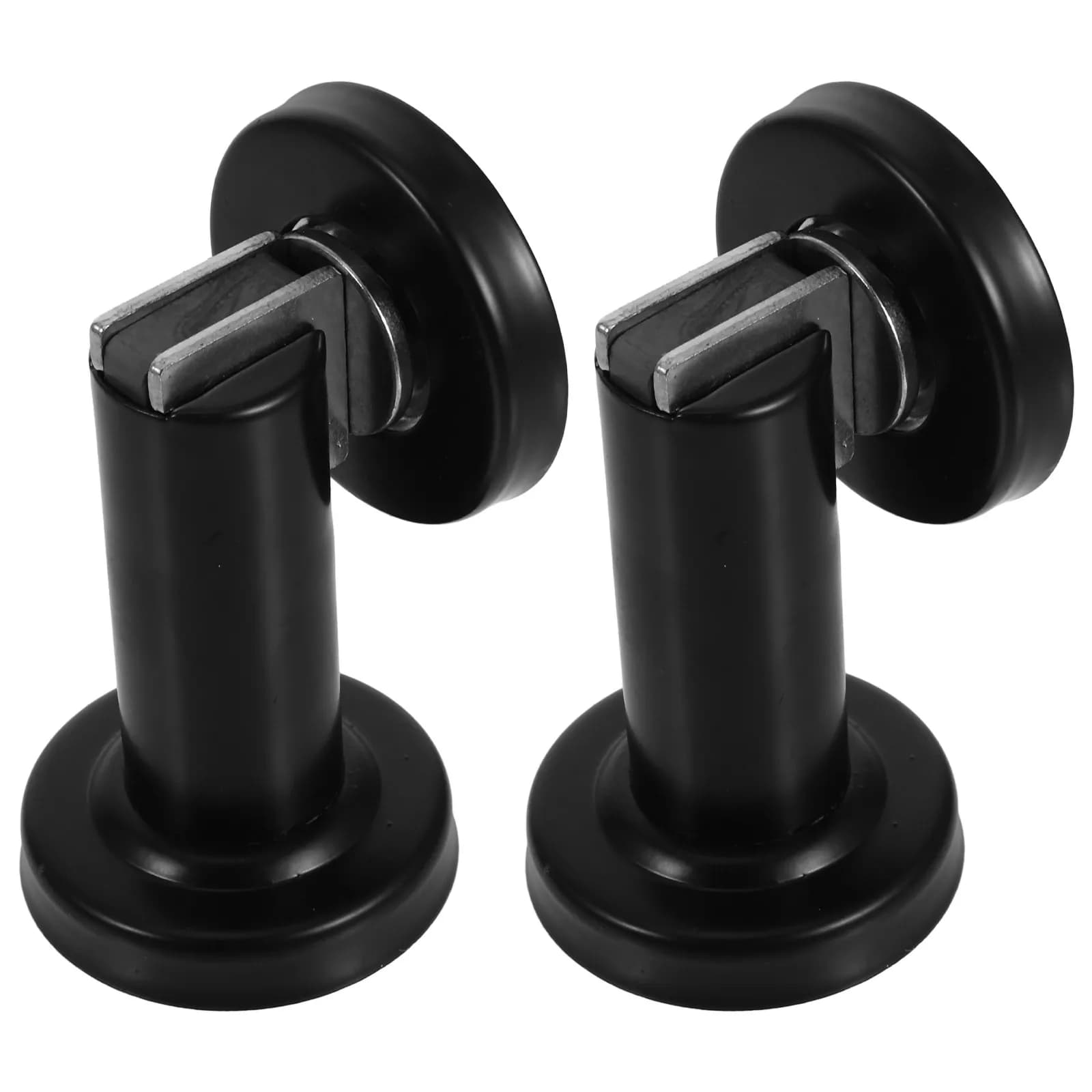 2pcs Door Suction Magnet Stopper Heavy Duty Stainless Steel Strong Magnetic Hold Noise Reduction Wall Protection Doorstop