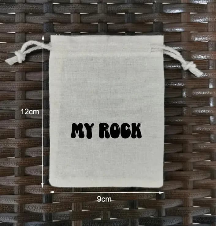 1000 Pezzi Sacchetti in Cotone Naturale 9x12cm con Coulisse, Sacchetti Regalo Stampati con Logo Nero Personalizzato
