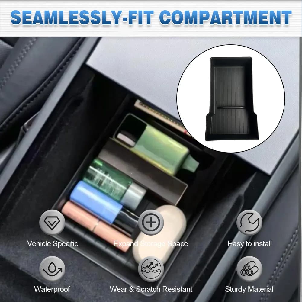 Per Tesla Model Y Juniper 2025-2026 Car Center Contral Scatola di immagazzinaggio Scatola organizzatore Vassoio Accessori interni automobilistici LHD