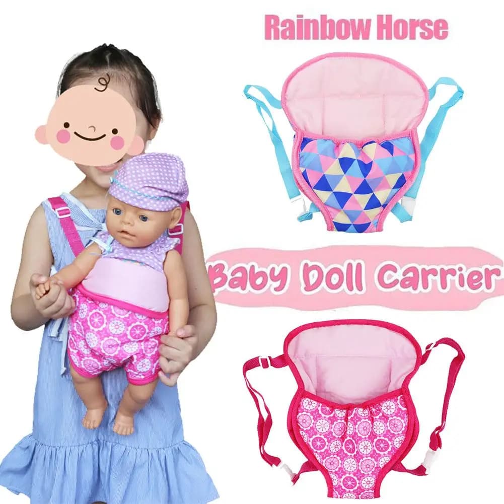Zaino per bambola per bambola da 18 pollici Mini borsa per il trasporto Bambole per neonati Borsa per il trasporto Borsa per bambola con tracolla per zaino