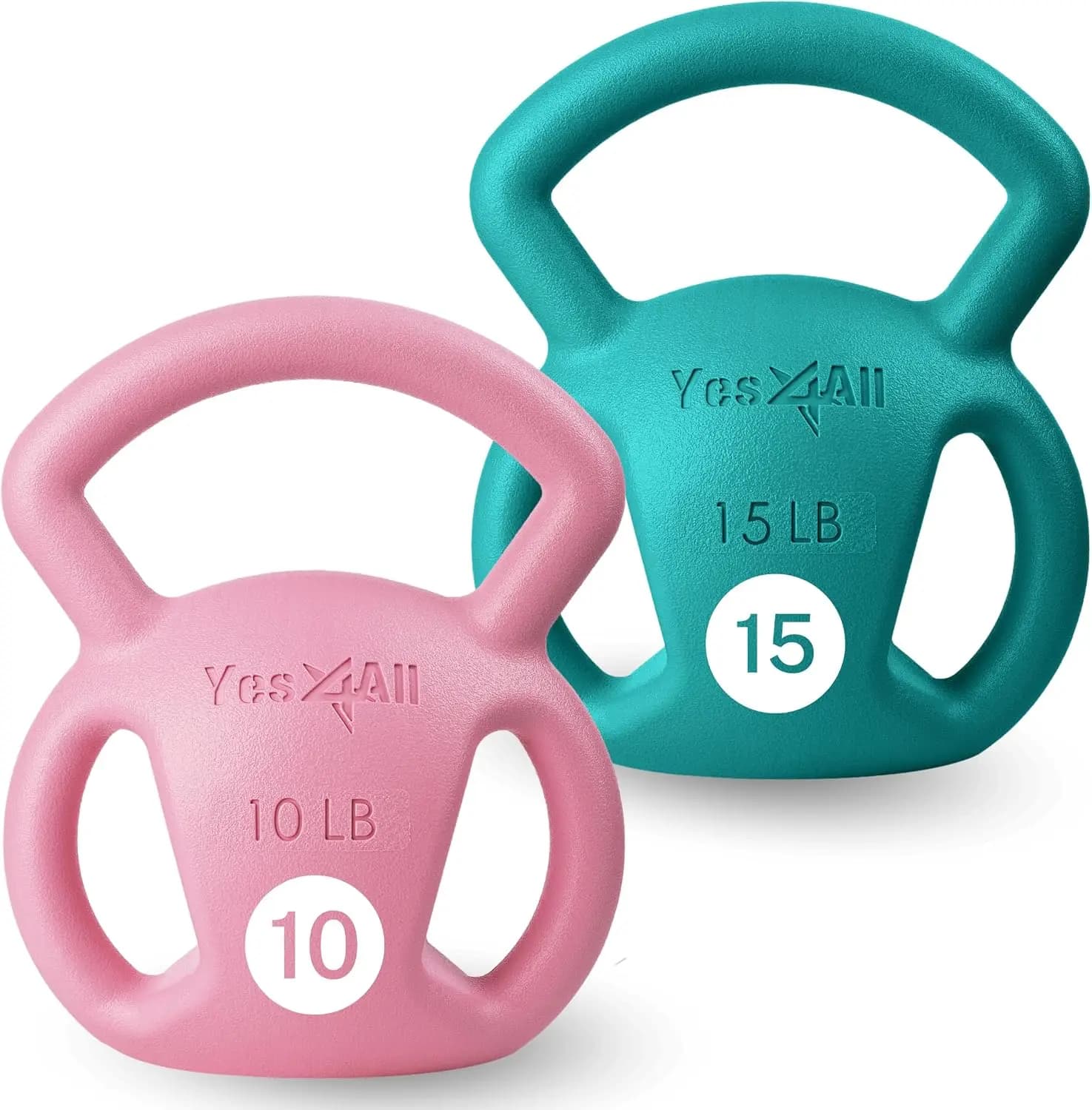 Kettlebell, Strength Training Kettlebells for Women, Wide Multi-grip Textured Handle for Home Gym Exercises & Full Body Workout,