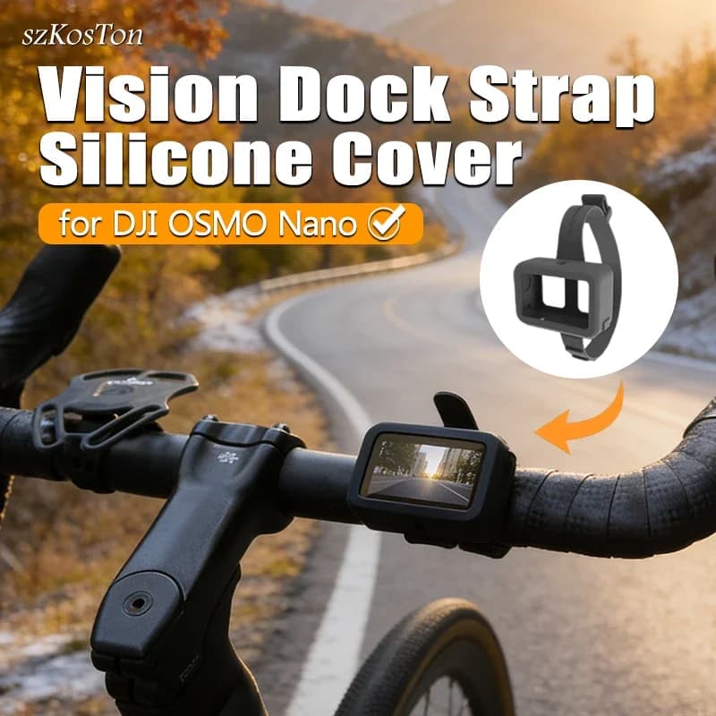 Cinturino per DJI Osmo Nano, Supporto per Telecamera, Trasmissione Immagini, Custodia Protettiva in Silicone, Accessorio per Action Camera