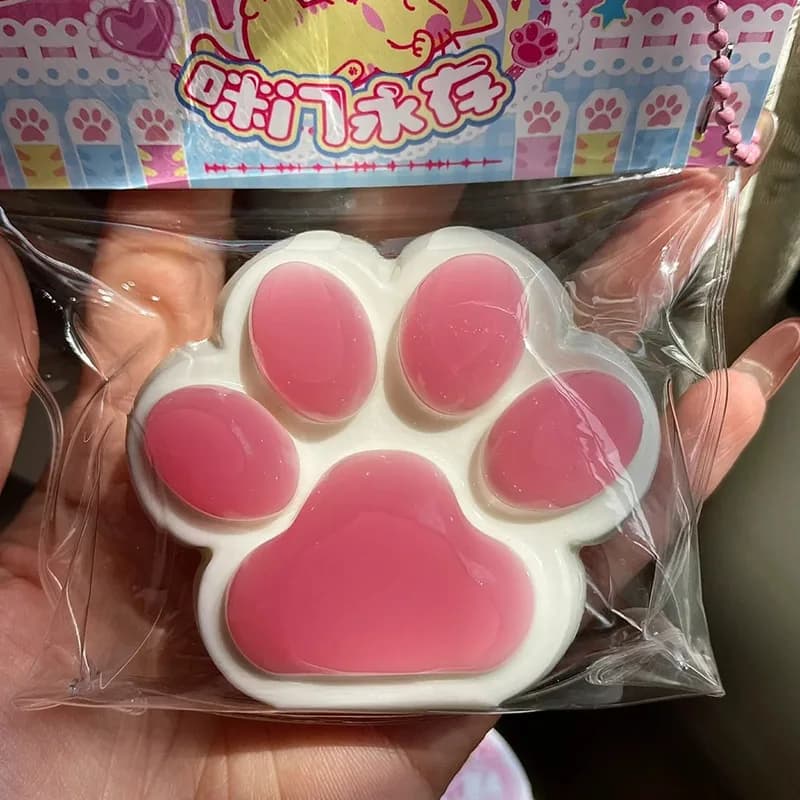 1 Pezzo Simpatico Giocattolo Antistress a Forma di Zampa di Gatto, Morbido e Appiccicoso, a Lenta Risalita, Giocattolo Squishy per Bambini e Adulti