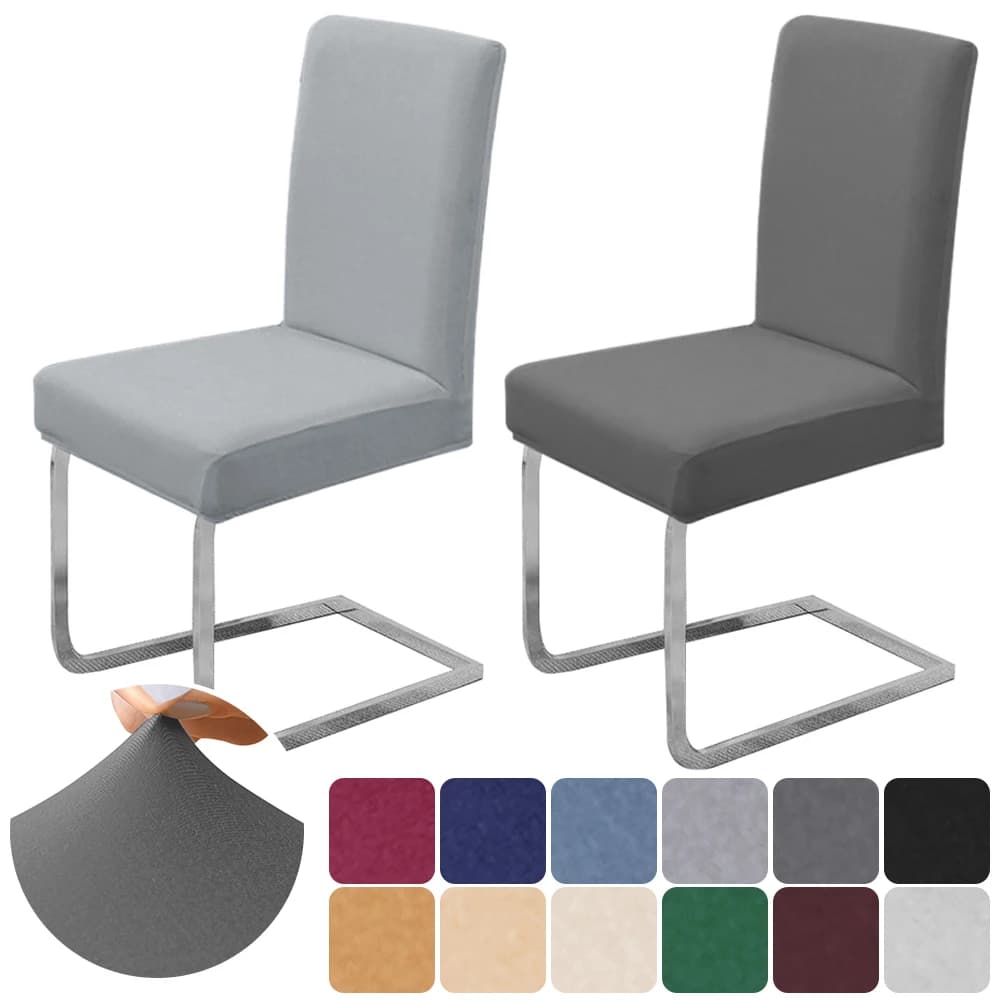 Waterproof Elastic Seat Covers for Dining Room in Spandex Solid Color Chair Cover for Restaurant Kitchen Banquets