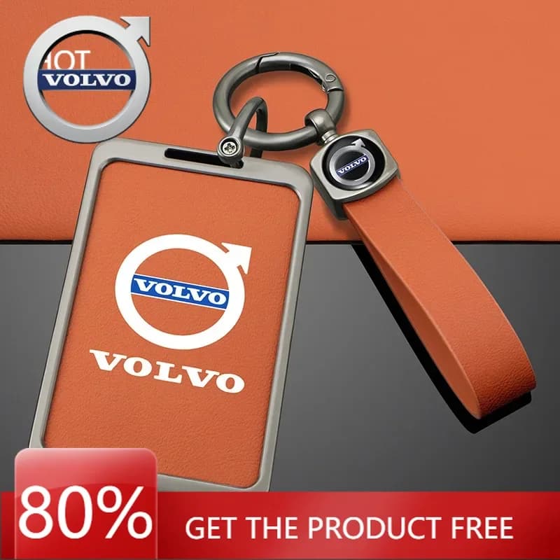 Nuovo Portachiavi Smart NFC in Lega di Zinco e Pelle per Volvo EM90 EX30 2024 Polestar - Custodia Protettiva Completa