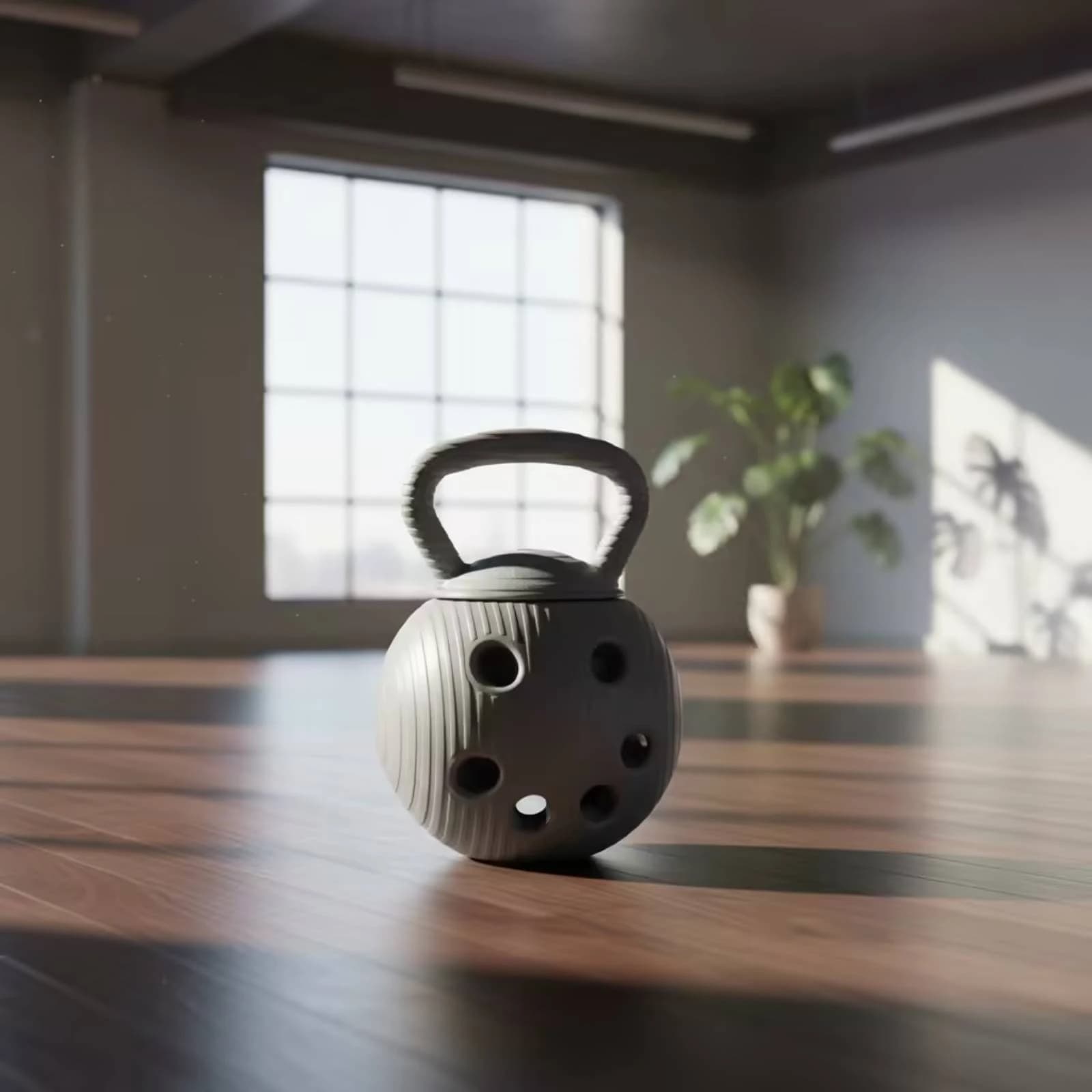 3-in-1 Kettlebell Ergonomic Multi-Handle Kettlebell 3-in-1 Fitness Weight Comfortable Heavy-Duty for Adults, Strength Training
