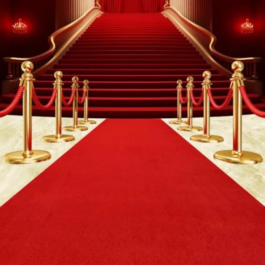 Extra Red Carpet Thick 450 GSM Waterproof 3x30 Feet for Weddings, Party, Banquets, Events, Decorations, Anti-slip Pastry