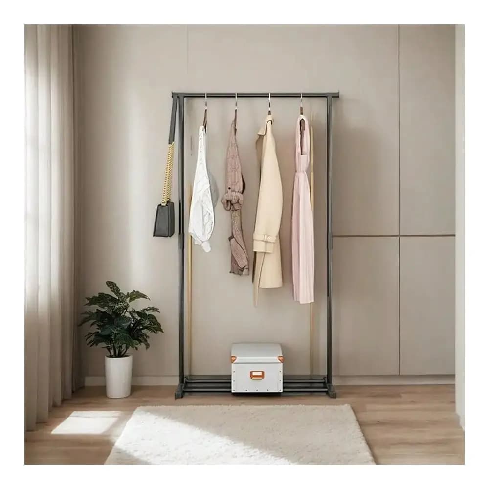 Stendibiancheria Regolabile, Stendino Retrattile da Interno/Balcone, Supporto Portatile per Appendere Vestiti per Dormitorio