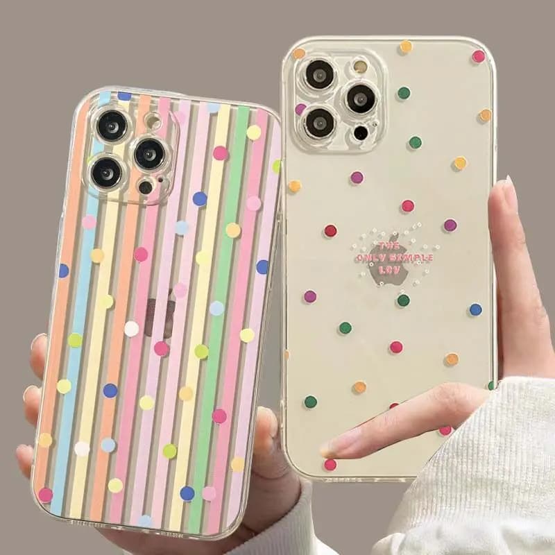 Custodia con punto d'onda carino per Xiaomi POCO X5 X4 X3 Pro X3 GT X4 NFC F5 Pro F3 M3 Mi 11 Lite 5G NE 11T Pro Cover colorata con cuore d'amore