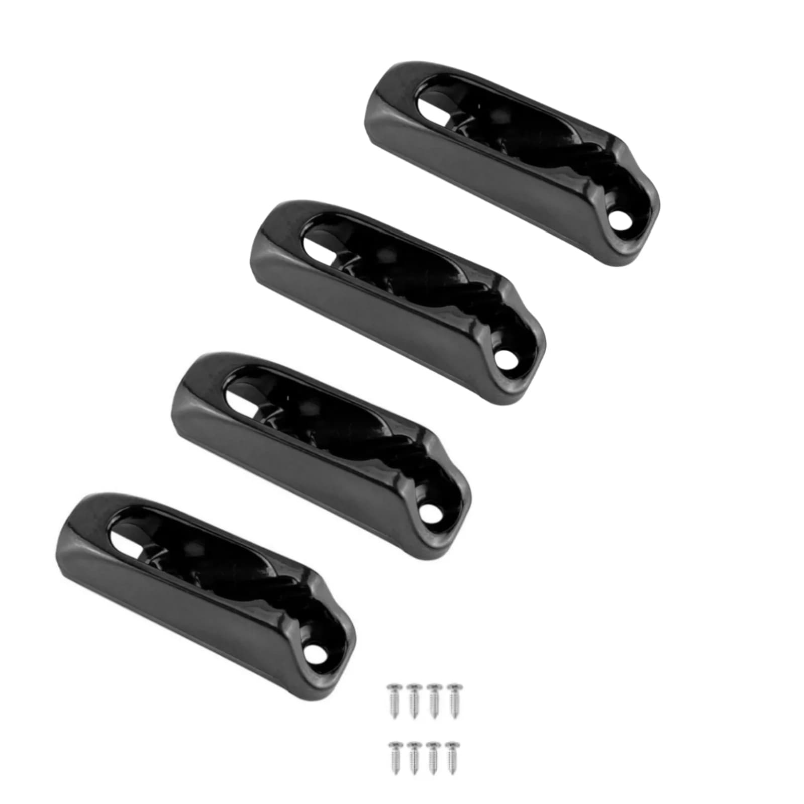 ISURE MARINE 4 morsetti per corda in nylon, morsetti autobloccanti per imbarcazioni con viti, adatti per kayak e accessori nautici