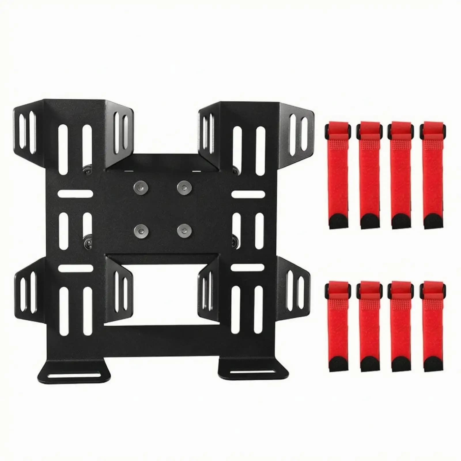 Motorcycle Luggage Bracket with Straps | Aluminum, Heavy-Duty, pressurized fire carrier Mount, for Commuting
