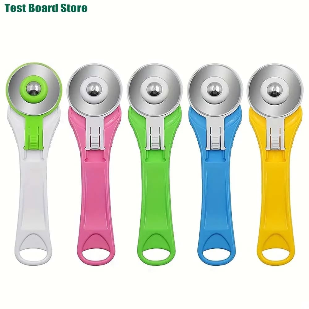 Macchina da taglio manuale per tessuti a disco 1Pc 45mm, utensile da taglio per tessuti in carta e pelle, taglierina a coltello tondo a rullo, accessori per cucire