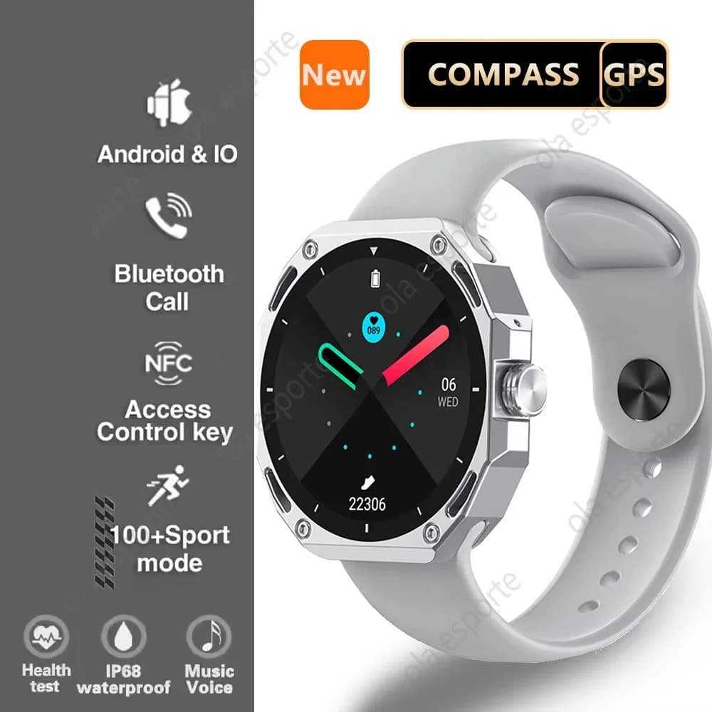Women's Watch Smart Men 1.52 "Bluetooth 5.4 Called GPS Vocal Smartwatch Cardiac Monitoring Fitness Sport Watche Waterproof