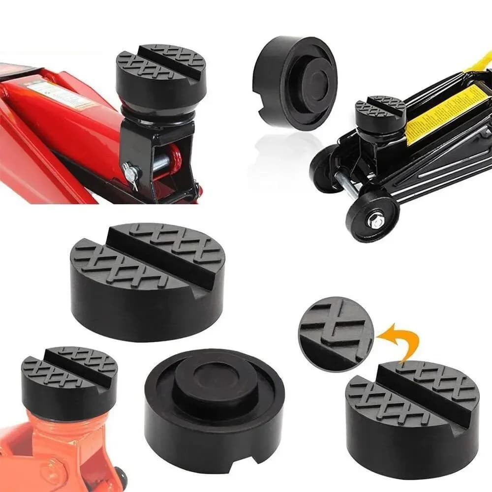 Auto Elevator Martinetti Base Mount Bearings Rubber Wheel Dolly Slotted Floor Frame Rail Adapter Repair Tools for Lexus Subaru Fiat Volvo