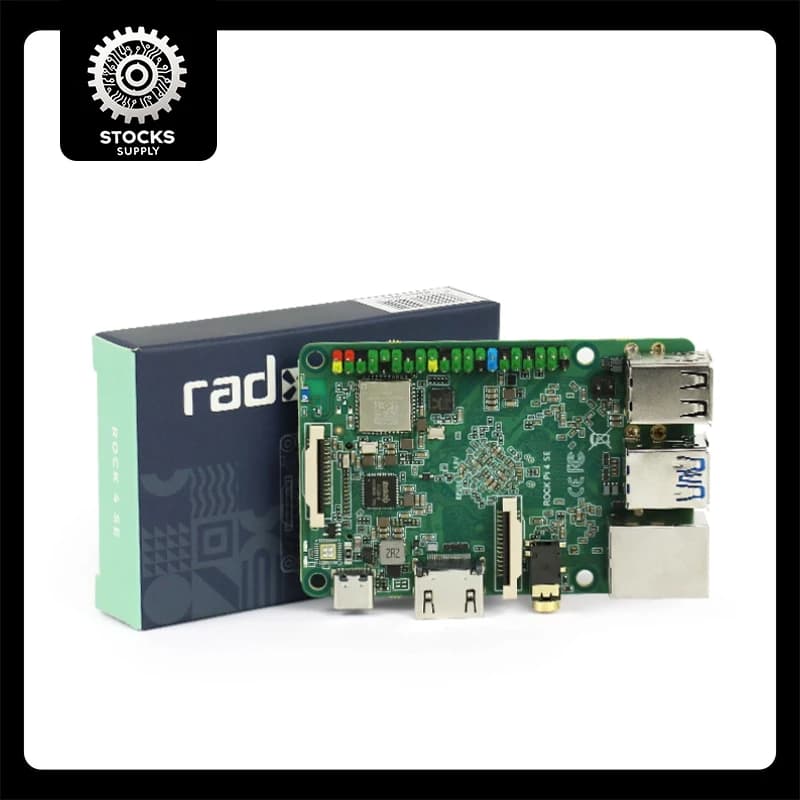 ROCK PI 4 SE development board with 4GB RK3399, compatible with Wi-Fi and Bluetooth, for Raspberry Pi and Ubuntu operating syste