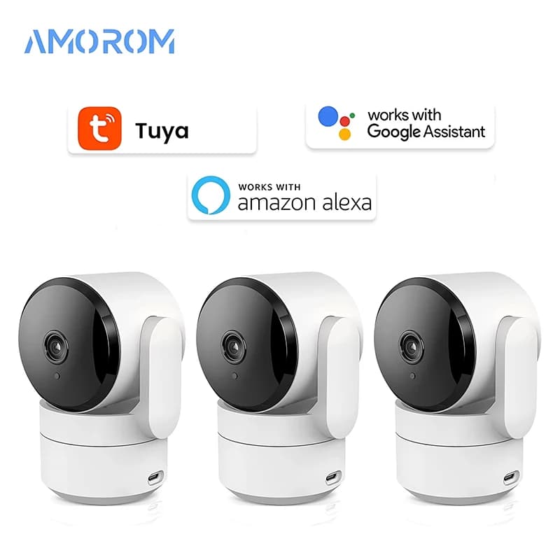 Tuya 1080P Wifi Telecamera Interna 360 PTZ Pet Baby Monitor IR Visione Notturna Ai Rileva P2P Telecamere IP di Sorveglianza con Google Alexa