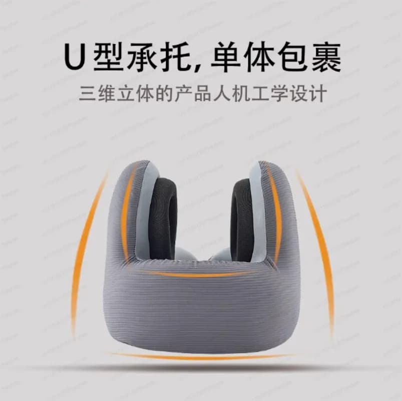 Cuscino da viaggio per il collo in memory foam con riduzione del rumore – Cuscino musicale Bluetooth a forma di U per il massimo comfort in movimento